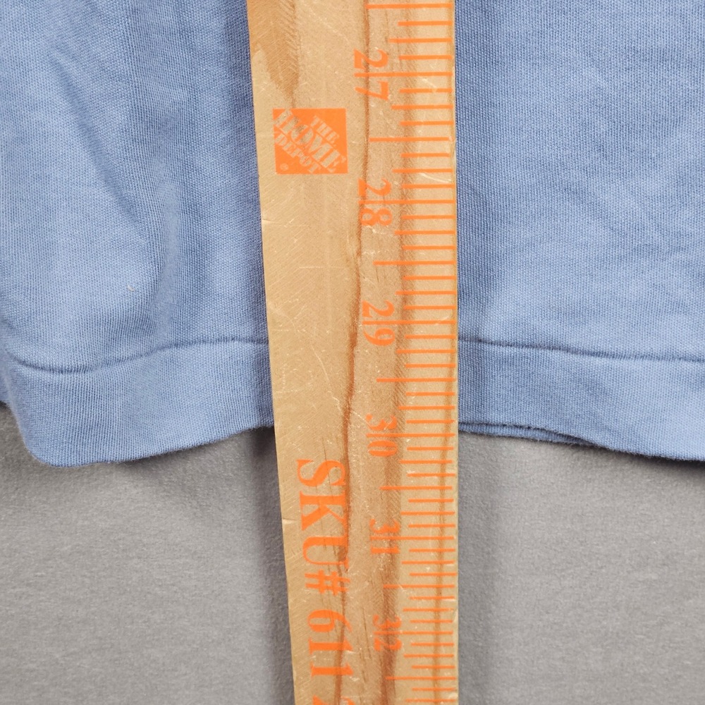 Polo Ralph Lauren Polo Shirt Mens LT Blue Long Sleeve Cotton Flesh Pony Logo - Picture 10 of 12